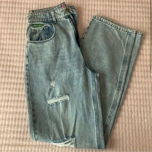Empyre Tori Courtney Distressed Wash Skate Jeans